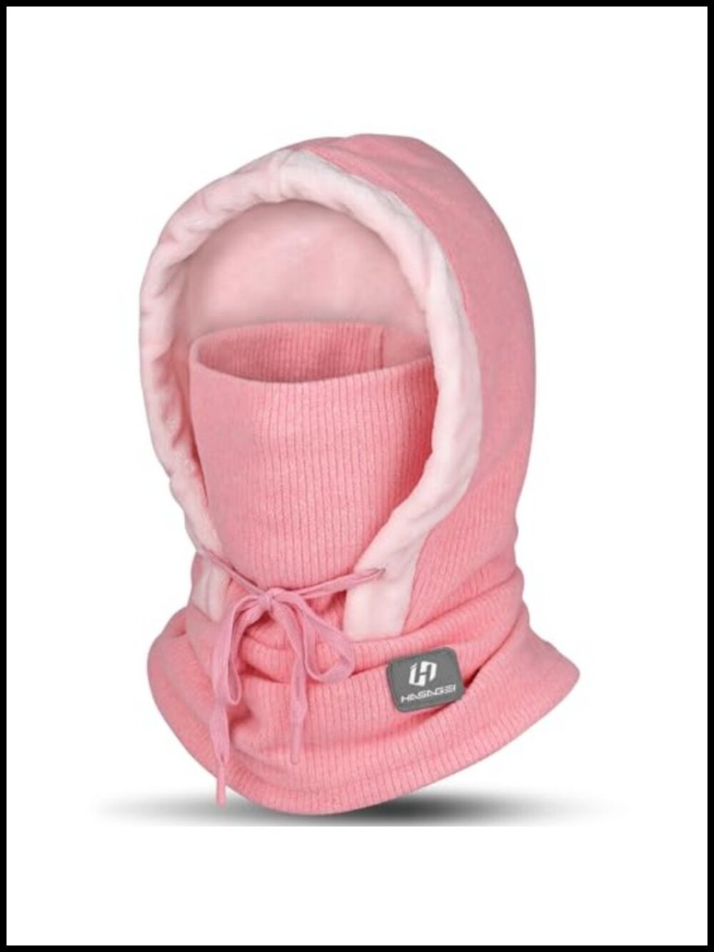 Winter Balaclava Ski Mask Windproof Drawstring Face Cover for Skiing Hiking